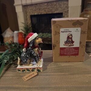 New-In-Box Jim Shore Highland Glen Dog Plaid Scarf Figurine